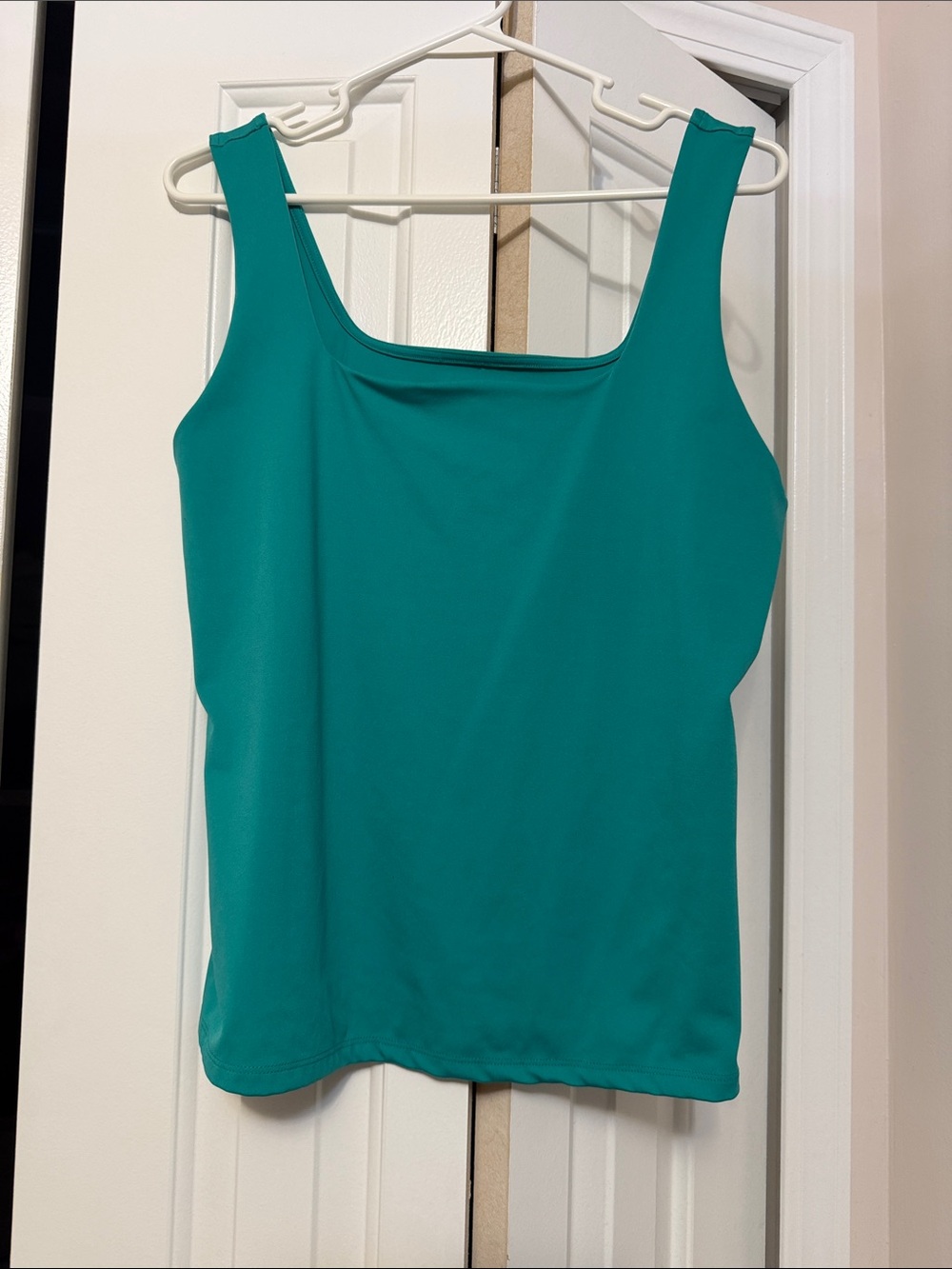 Nine West Teal Scoop Neck Tank Top